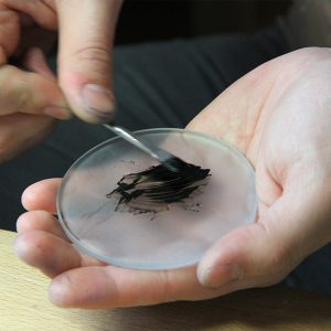 Гарь с маслом, вместо краски