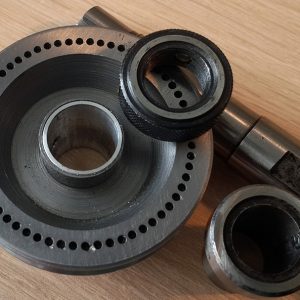 Результат, хорошо видно в центре шкива какое было смещение центров